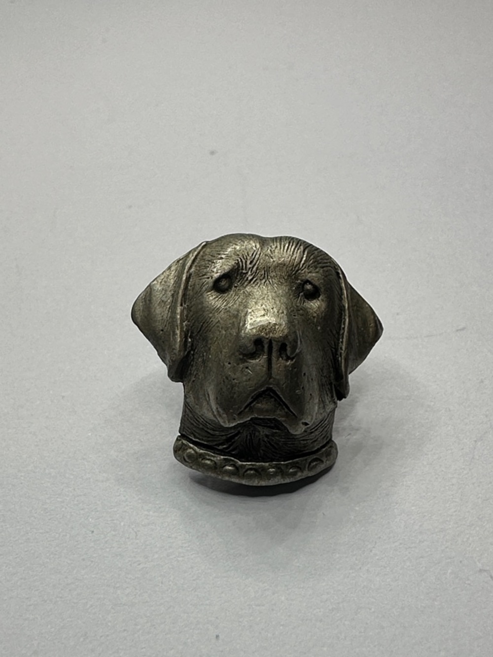 Pewter Labrador Lapel Pin Stamped TaT inc